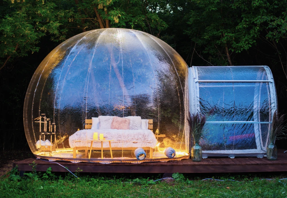 crystal bubble tent